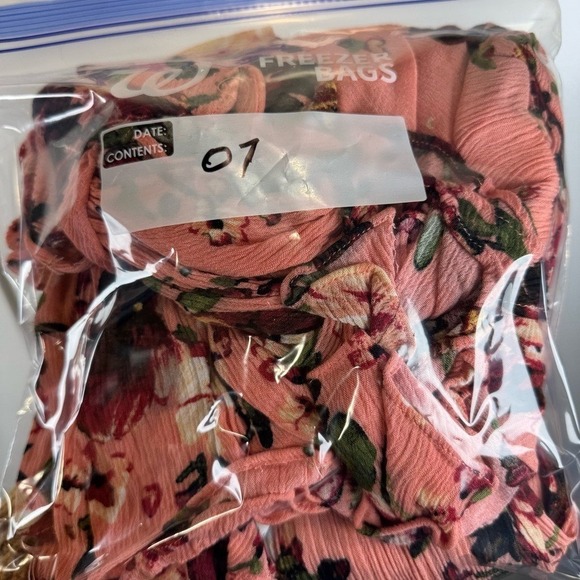 Bluiyv Young Contemporary Romper Dress‎ Pink Floral Long Sleeve Small - Picture 10 of 11